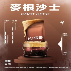 Kis5鎧斯電子煙煙彈｜2ml*3Pod｜通用一代｜3%濃度｜口味-麥根沙士