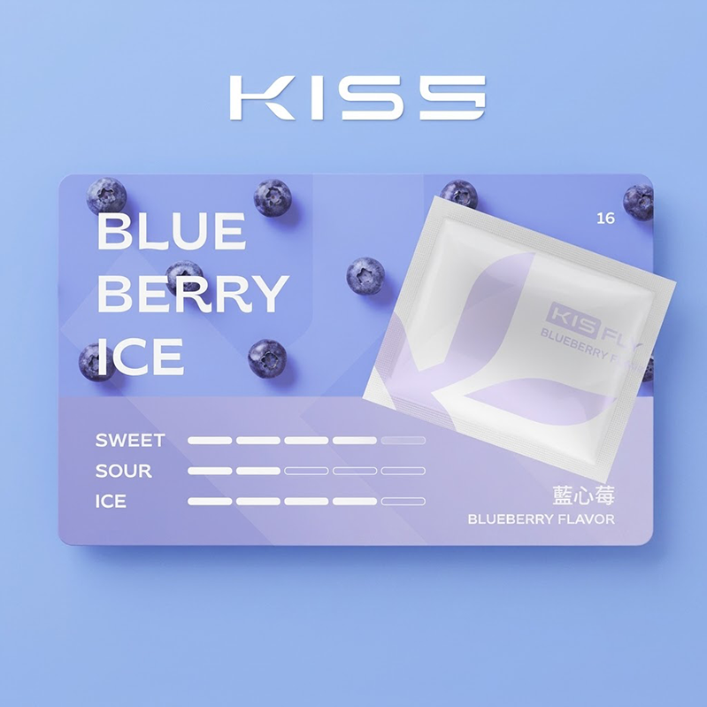 電子煙煙彈 KIS5 FLY｜2.3ml*3Pod｜3%濃度｜通用5、6代｜口味-藍心莓