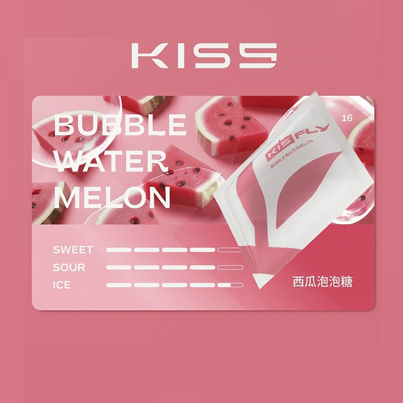 電子煙煙彈 KIS5 FLY｜2.3ml*3Pod｜3%濃度｜通用5、6代｜口味-西瓜泡泡糖